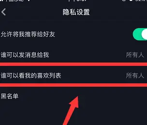 在抖音应用中如何隐藏点赞记录以保护个人隐私