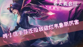 掌盟大哥卡莎这英雄怎么玩才厉害