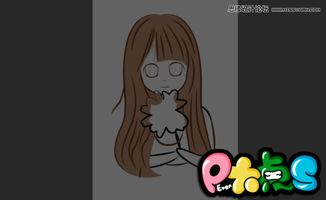 如何使用QQ人头发上色笔刷进行Q版人物头发上色？