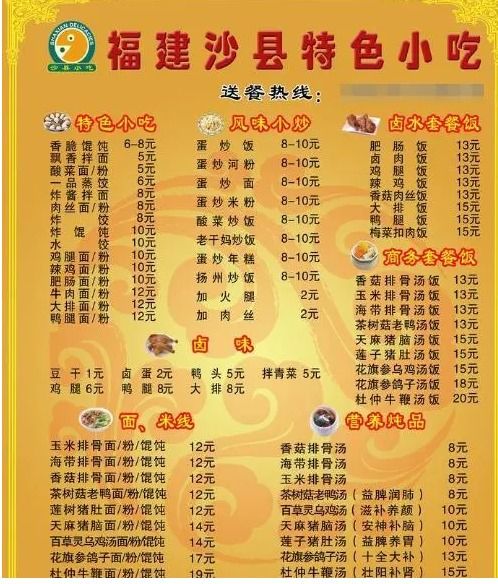 沙县小吃培训的费用是多少？投资一家需要准备多少资金？