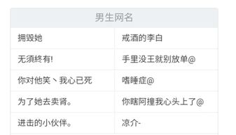 有哪些适合男性的网名可以助力网络赚钱？